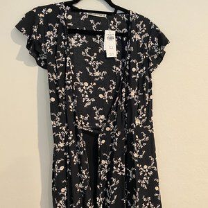 (Never worn) Abercrombie wrap front mini dress